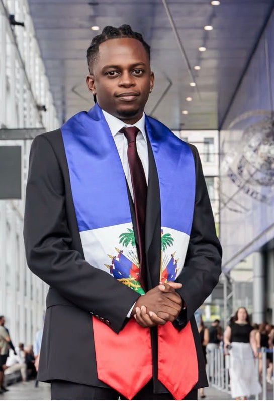 Graduation Sash / Stole - Haiti Haitian Flag