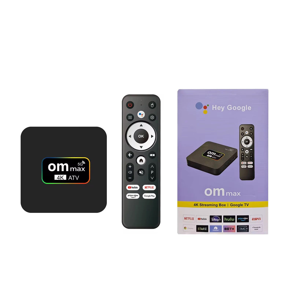 OM max 4k Android TV BOX