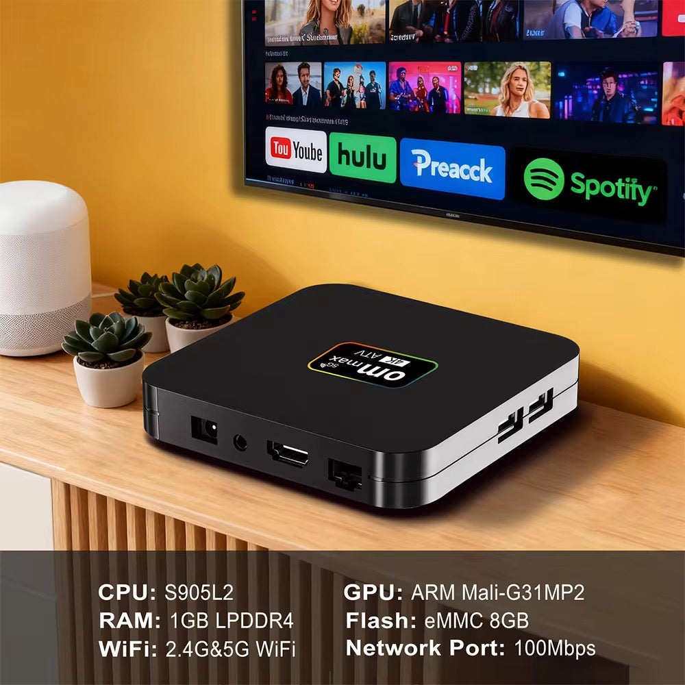 OM max 4k Android TV BOX