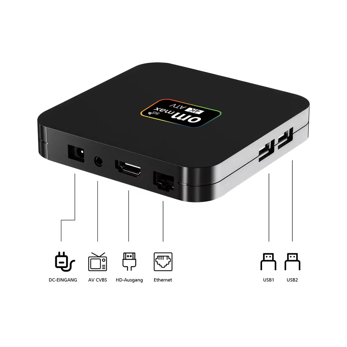 OM max 4k Android TV BOX